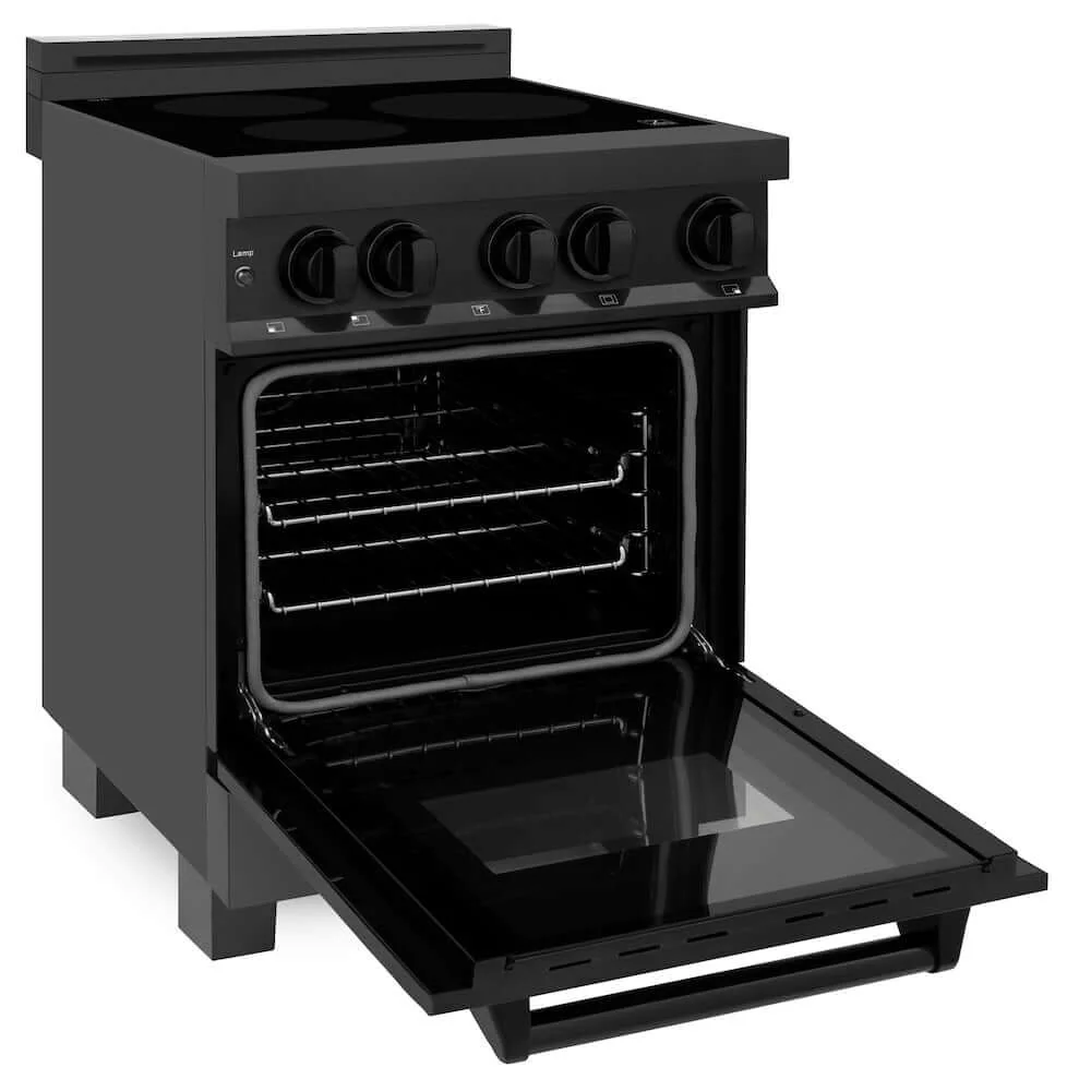 ZLINE 24 in. 2.8 cu. ft. Legacy Induction Range with 4 Element Cooktop and Electric Oven in Black Stainless Steel, Open Box-Good Condition - Image 5