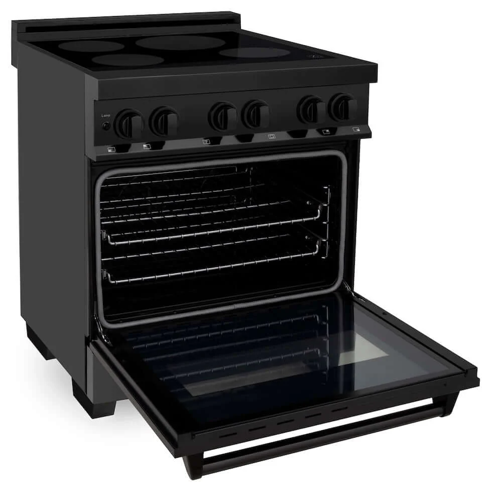 ZLINE 30 in. 4.0 cu. ft. Legacy Induction Range with 4 Element Cooktop and Electric Oven in Black Stainless Steel, Open Box-Good Condition - Image 5