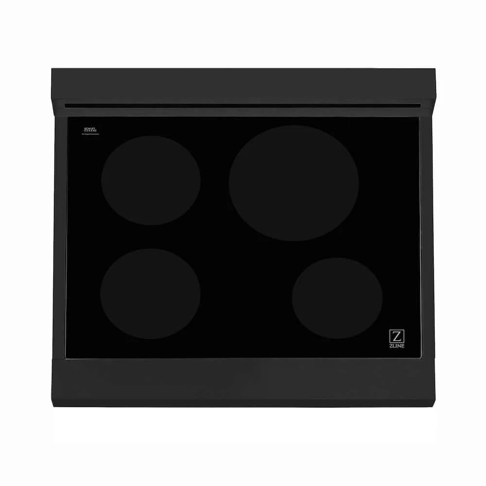 ZLINE 30 in. 4.0 cu. ft. Legacy Induction Range with 4 Element Cooktop and Electric Oven in Black Stainless Steel, Open Box-Good Condition - Image 6