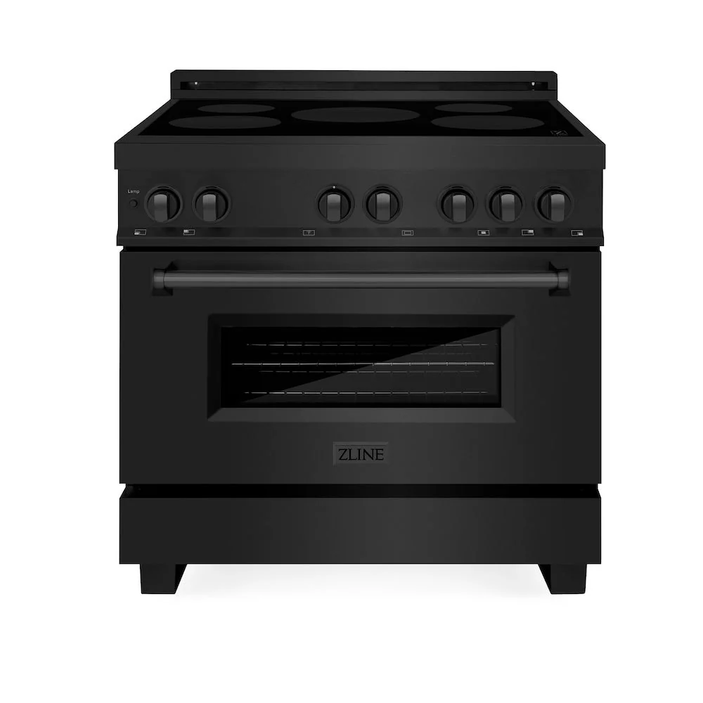 ZLINE 36 in. 4.6 cu. ft. Legacy Induction Range with 5 Element Cooktop and Electric Oven in Black Stainless Steel, Open Box-Good Condition - Image 6
