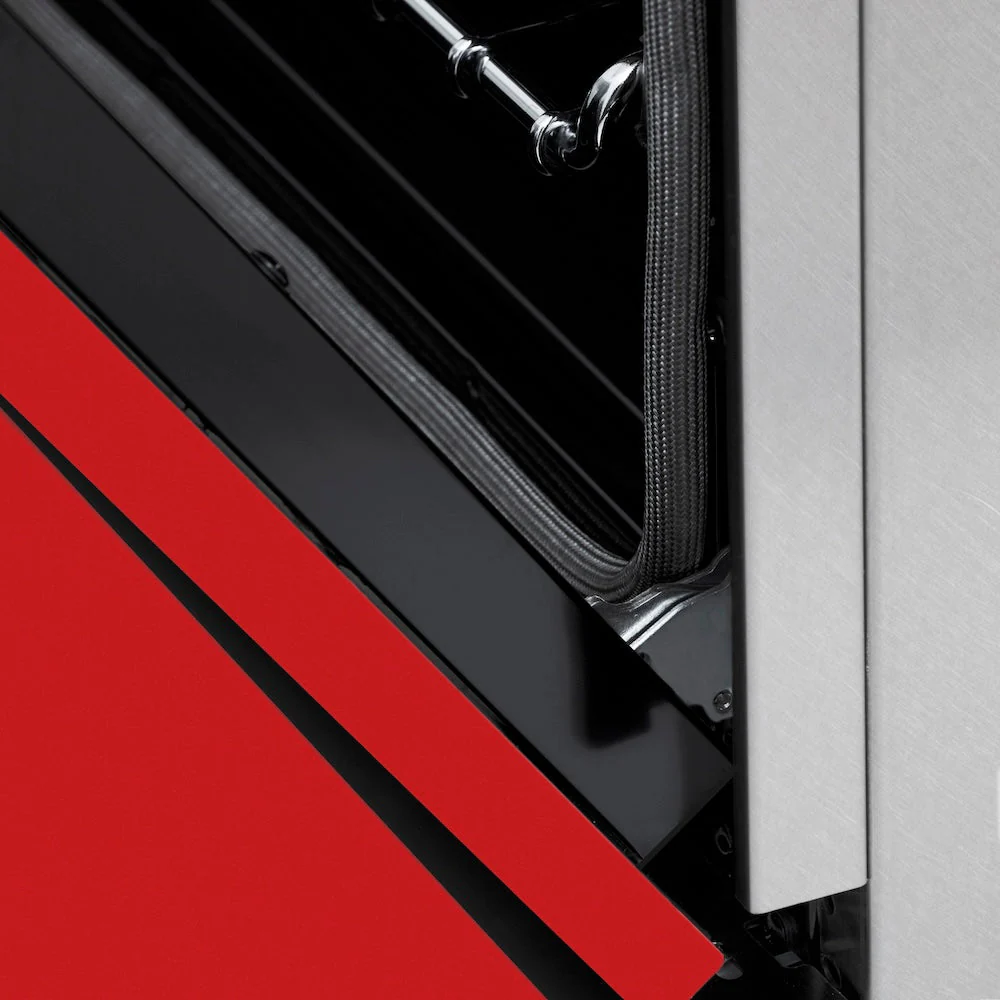 ZLINE 30 in. 4.0 cu. ft. Legacy Induction Range with 4 Element Cooktop and Electric Oven in Satin Stainless Steel and Red Matte Door, Open Box-Good Condition - Image 14