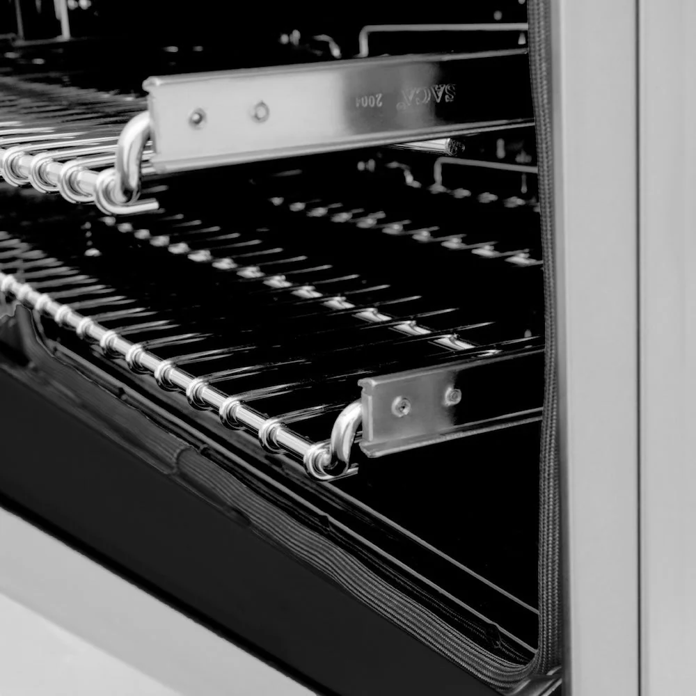 ZLINE Autograph Edition 24 in. 2.8 cu. ft. Legacy Dual Fuel Range with 4 Burner Gas Cooktop and Electric Convection Oven in Stainless Steel and Matte Black Accents, Open Box-Good Condition - Image 12