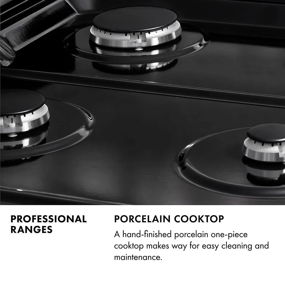 ZLINE Autograph Edition 36 in. 4.6 cu. ft. Legacy Dual Fuel Range with 6 Burner Gas Cooktop and Electric Convection Oven in Stainless Steel and Polished Gold Accents, Open Box-Good Condition - Image 23