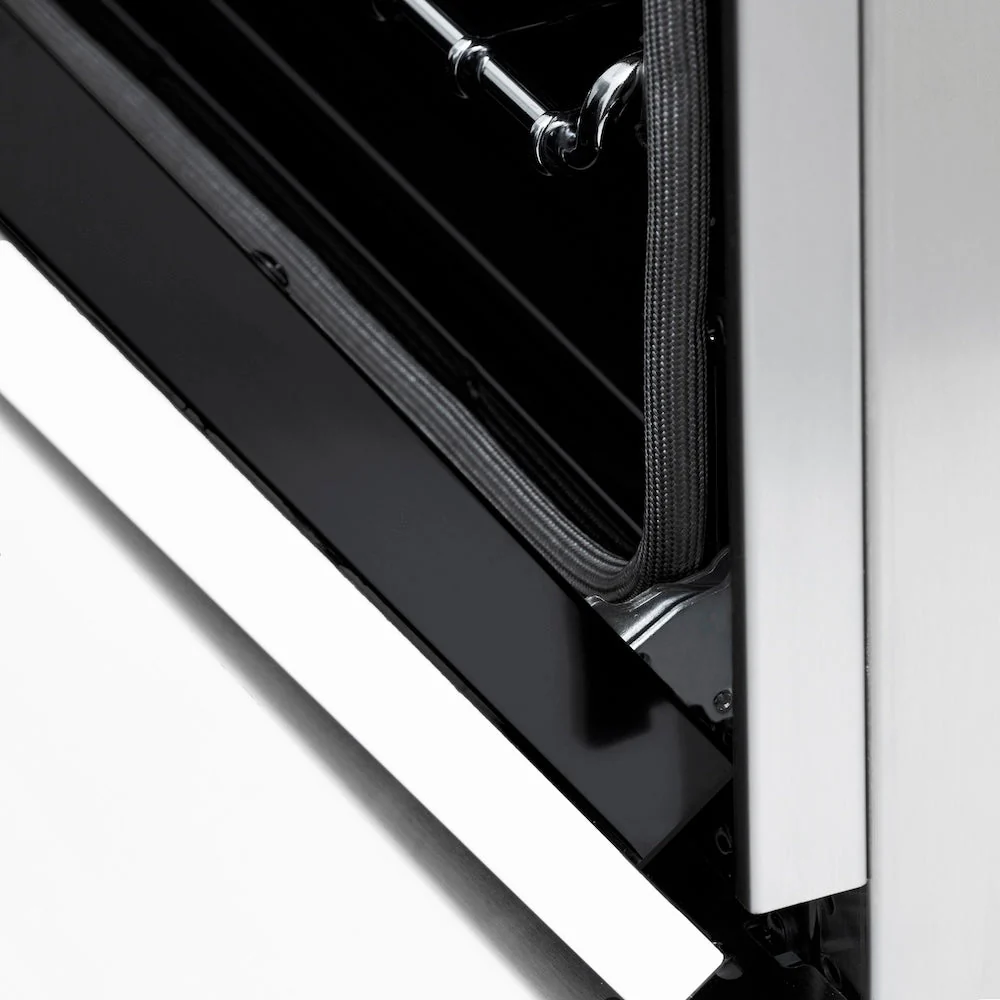 ZLINE Autograph Edition 48 in. 6.0 cu. ft. Legacy Dual Fuel Range with 7 Burner Gas Cooktop and 2 Electric Ovens in Stainless Steel with White Matte Doors and Matte Black Accents, Open Box-Good Condition - Image 14