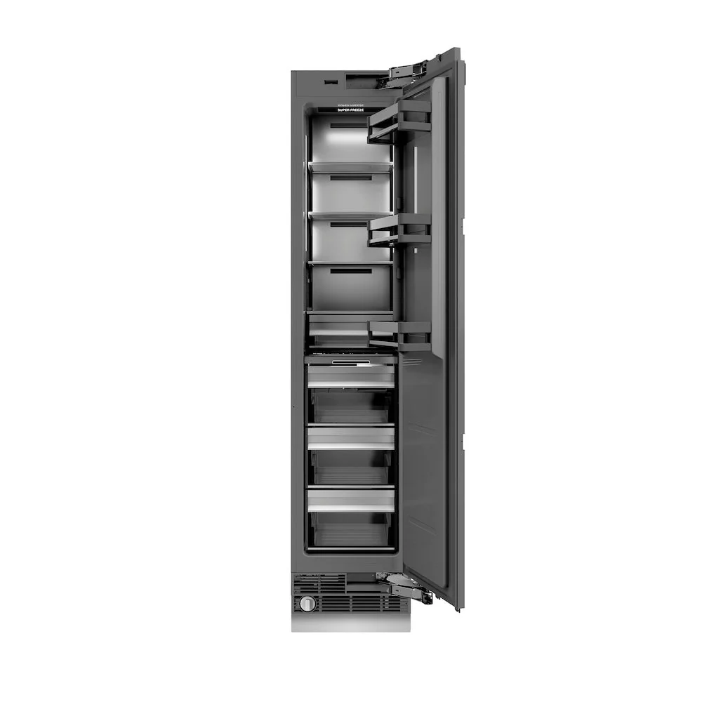 ZLINE 18 in. 8.6 cu. ft. Panel Ready Right Hinge Column Freezer with Graphite Gray Interior, Open Box-Good Condition