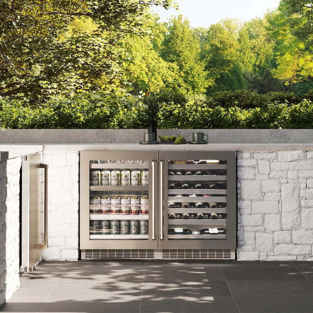 ZLINE 24 in. Touchstone 151 Can Beverage Fridge with Stainless Steel Glass Door, Open Box-Good Condition - Image 2