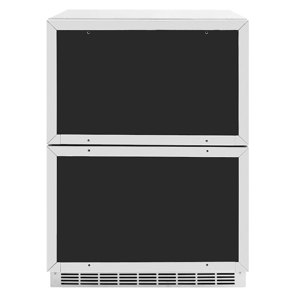ZLINE 24 in. Touchstone 168 Can Outdoor-Rated Dual Refrigerator Drawer with Panel-Ready Doors, Open Box-Good Condition - Image 5