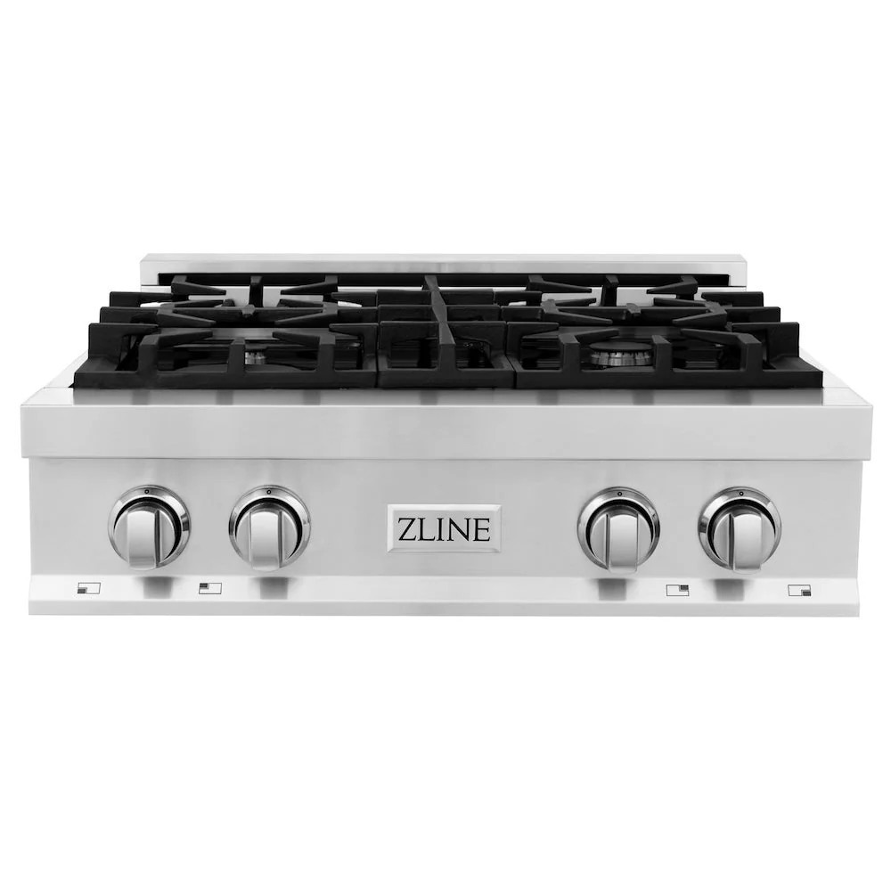 ZLINE 30 in. Legacy Gas Rangetop with 4 Burners and Porcelain Cooktop in Stainless Steel, Open Box-Good Condition - Image 4