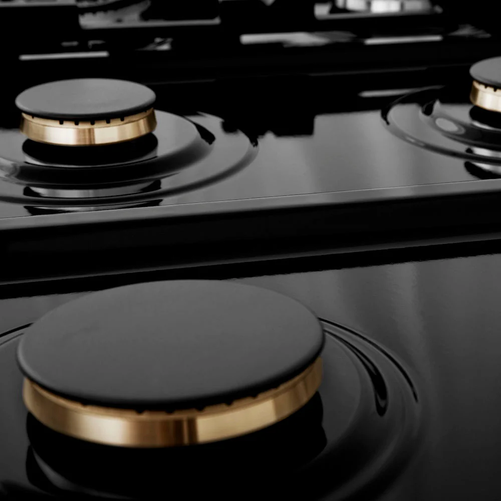 ZLINE Autograph Edition 36 in. Legacy Gas Rangetop with 6 Burners and Porcelain Cooktop in Satin Stainless Steel with Matte Black Accents, Open Box-Good Condition - Image 7
