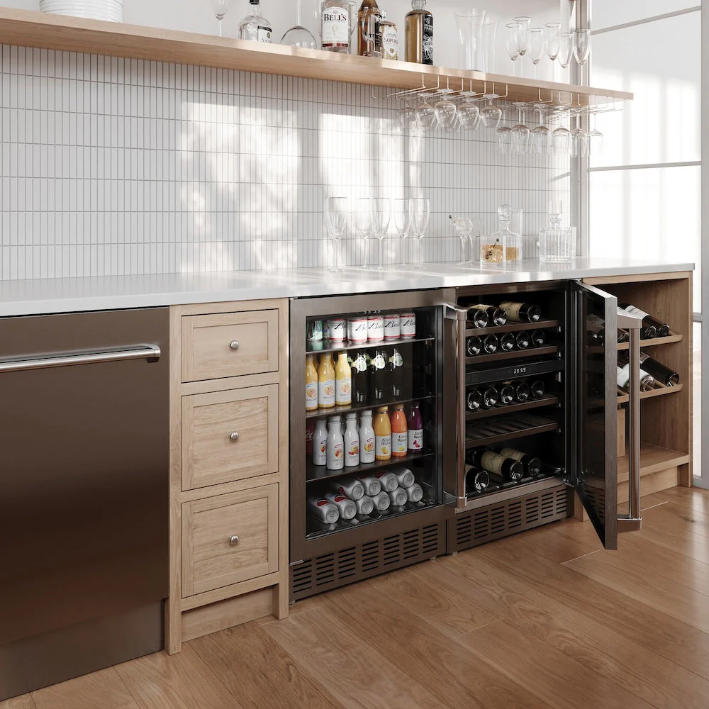 ZLINE 24 in. Monument Dual Zone 44 Bottle Wine Cooler with Wood Shelves in Stainless Steel, Open Box-Good Condition - Image 17