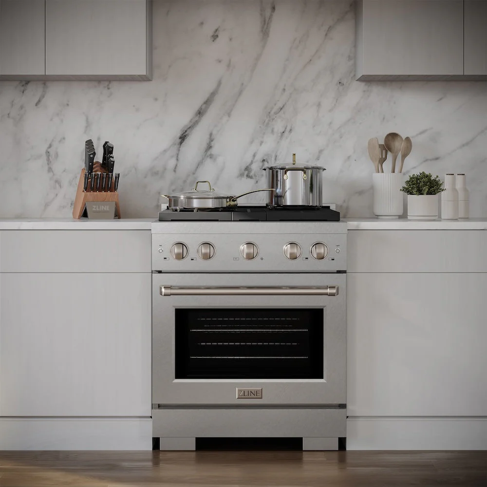 ZLINE 30 in. 4.2 cu. ft. Paramount Dual Fuel Range with 4 Burner Gas Cooktop and Electric Convection Oven in Satin Stainless Steel, Open Box-Good Condition - Image 15