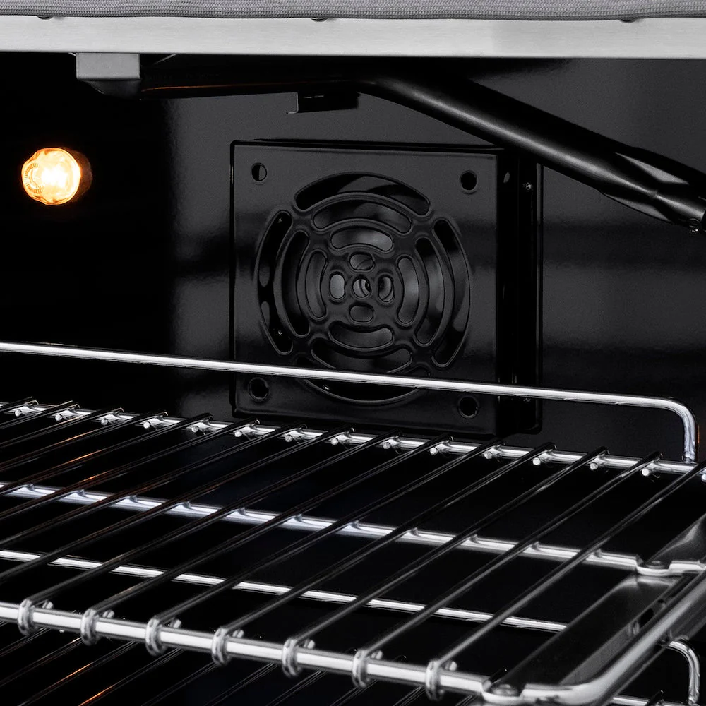ZLINE Autograph Edition 48 in. 6.7 cu. ft. Paramount Double Oven Gas Range with 8 Burner Cooktop in Satin Stainless Steel with White Matte Doors and Polished Gold Accents, Open Box-Good Condition - Image 8