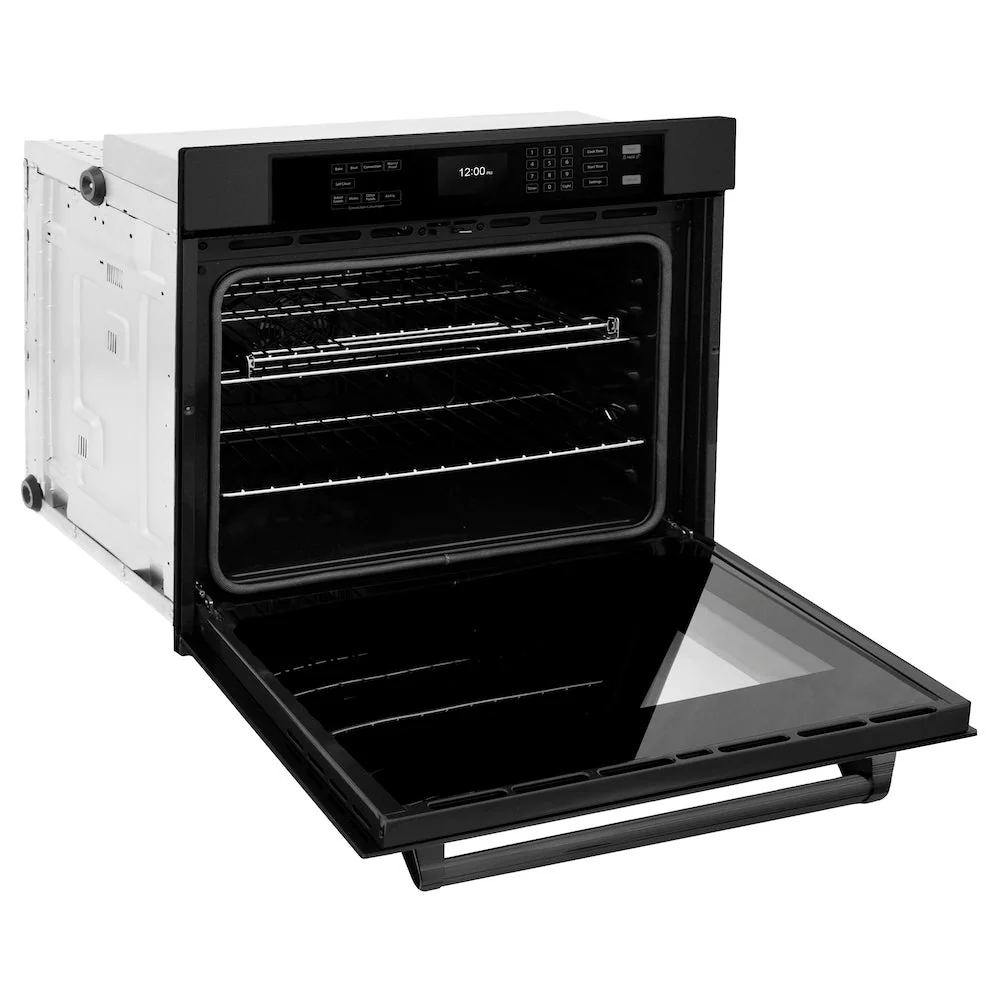 ZLINE 30 in. Professional True Convection Single Wall Oven with Air Fry and Self Clean in Black Stainless Steel, Open Box-Good Condition - Image 8