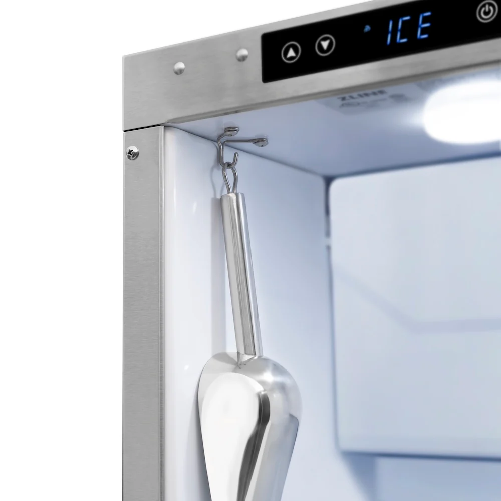 ZLINE 15 in. Touchstone Clear Cube Ice Maker with Drain Pump and Solid Stainless Steel Door, Open Box-Great Condition - Image 6