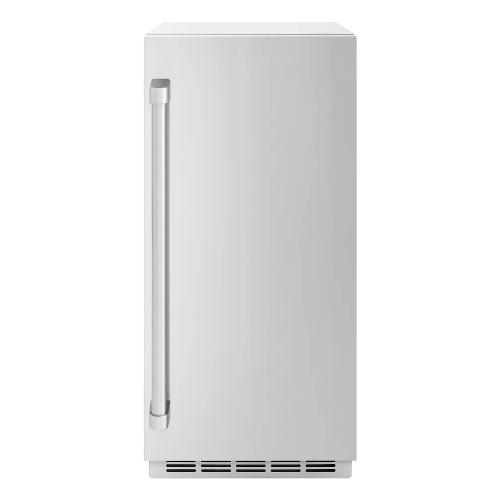ZLINE 15 in. Touchstone Gourmet Ice Maker with Drain Pump and Solid Stainless Steel Door, Open Box-Great Condition