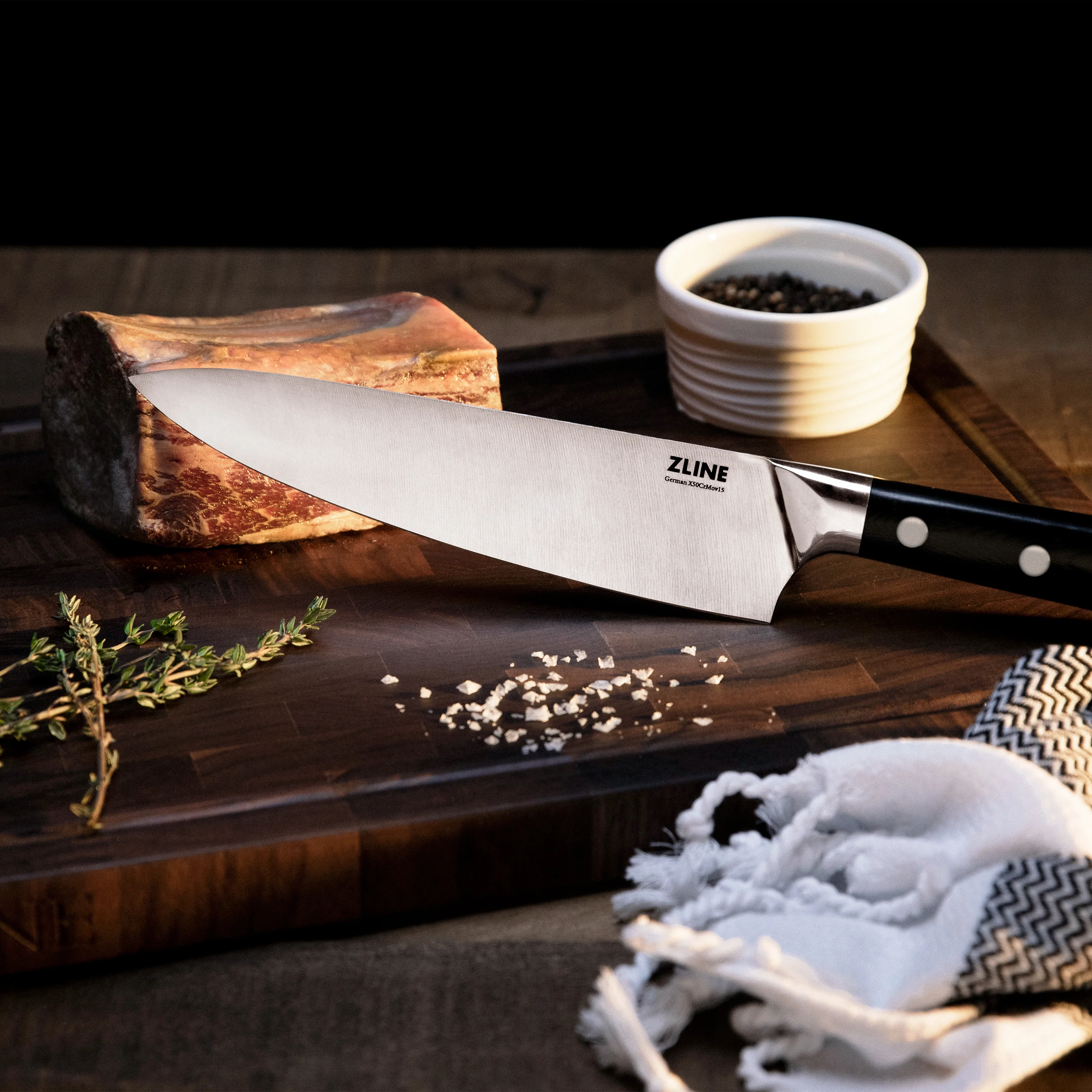 ZLINE 15-Piece Professional German Steel Kitchen Knife Block Set (KSETT-GS-15) - Image 30