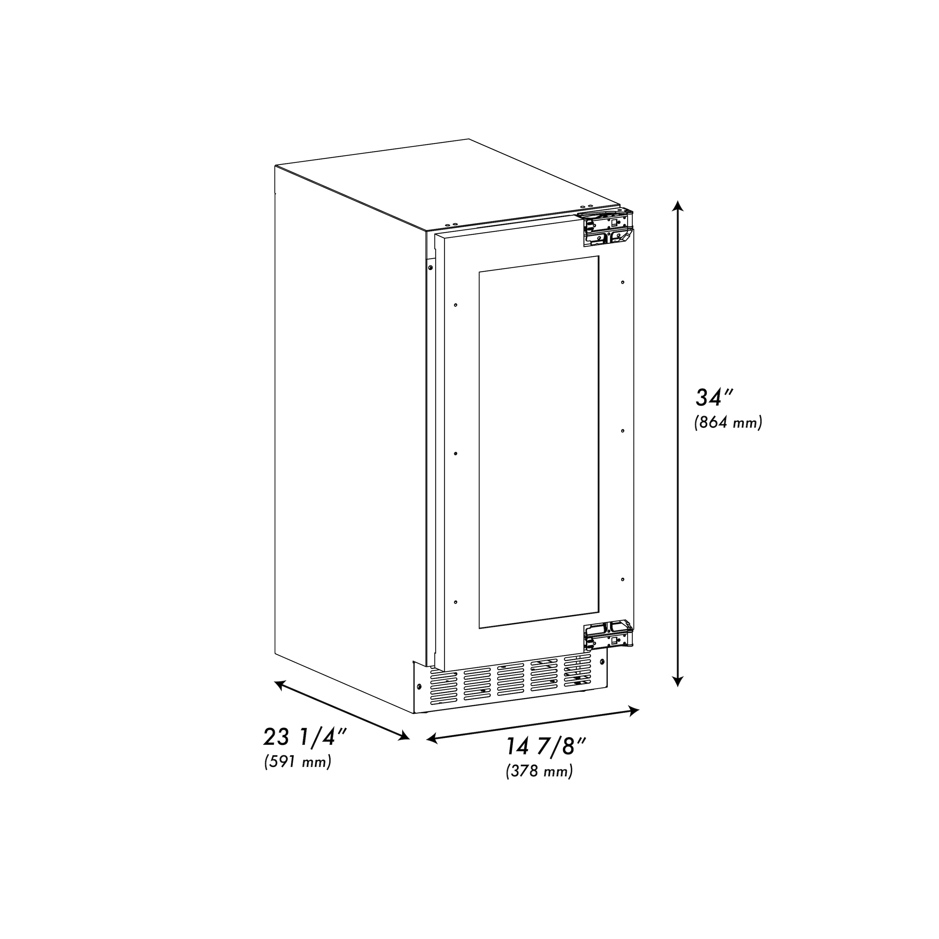 ZLINE 15 in. Touchstone Gourmet Ice Maker with Drain Pump and Panel Ready Door (IGMDP-15) - Image 15