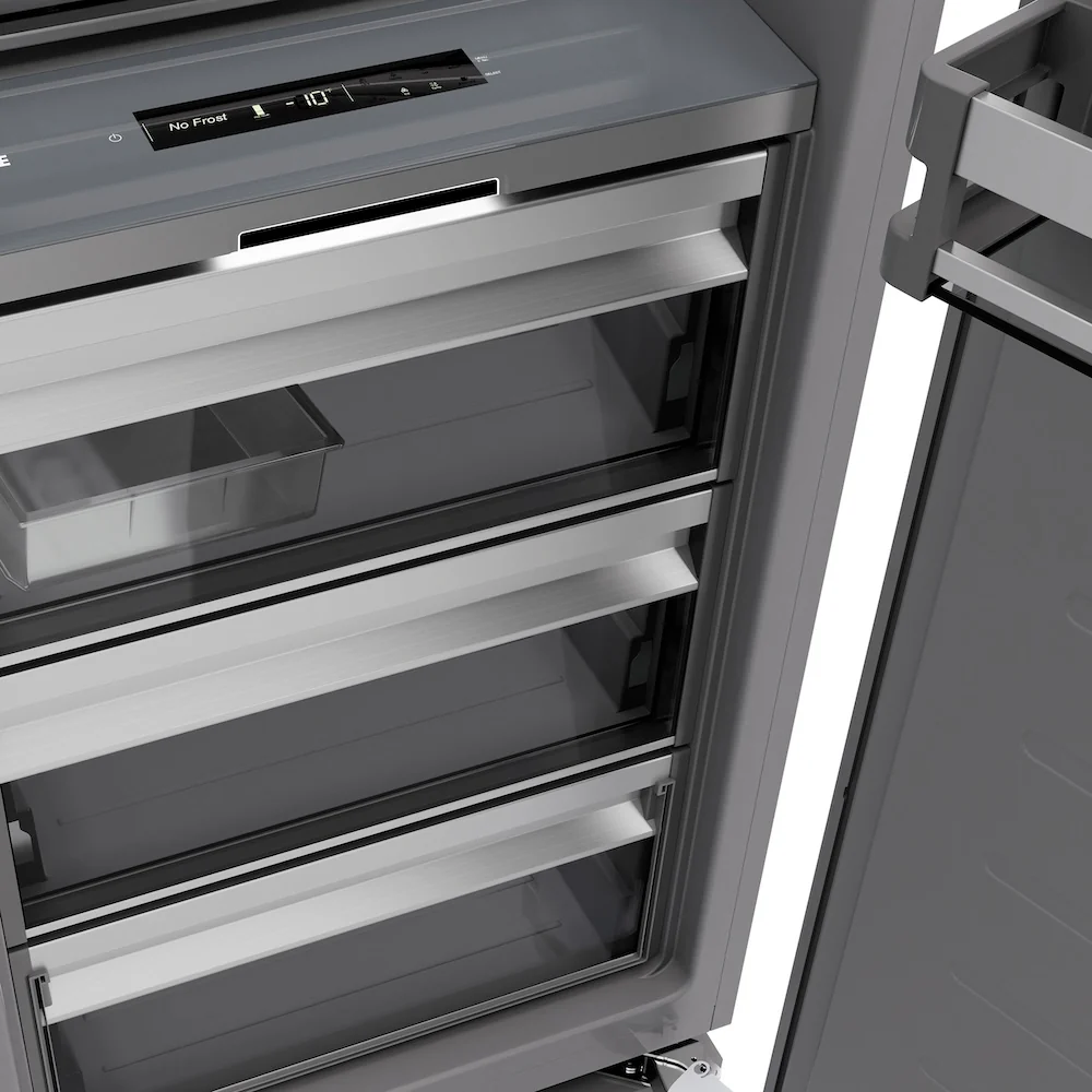 ZLINE 18 in. 8.6 cu. ft. Panel Ready Right Hinge Column Freezer with Graphite Gray Interior, Open Box-Great Condition - Image 18