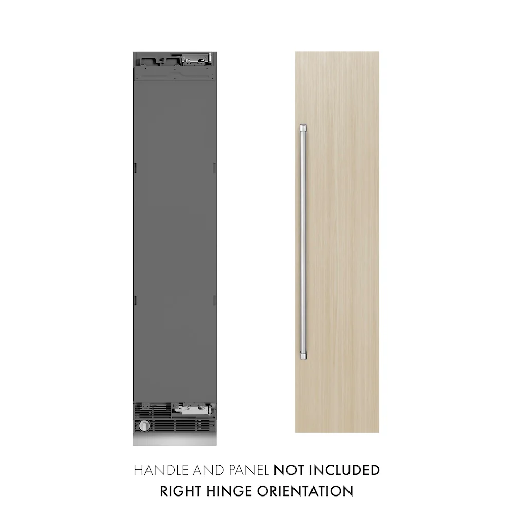ZLINE 18 in. 8.6 cu. ft. Panel Ready Right Hinge Column Freezer with Graphite Gray Interior, Open Box-Great Condition - Image 4