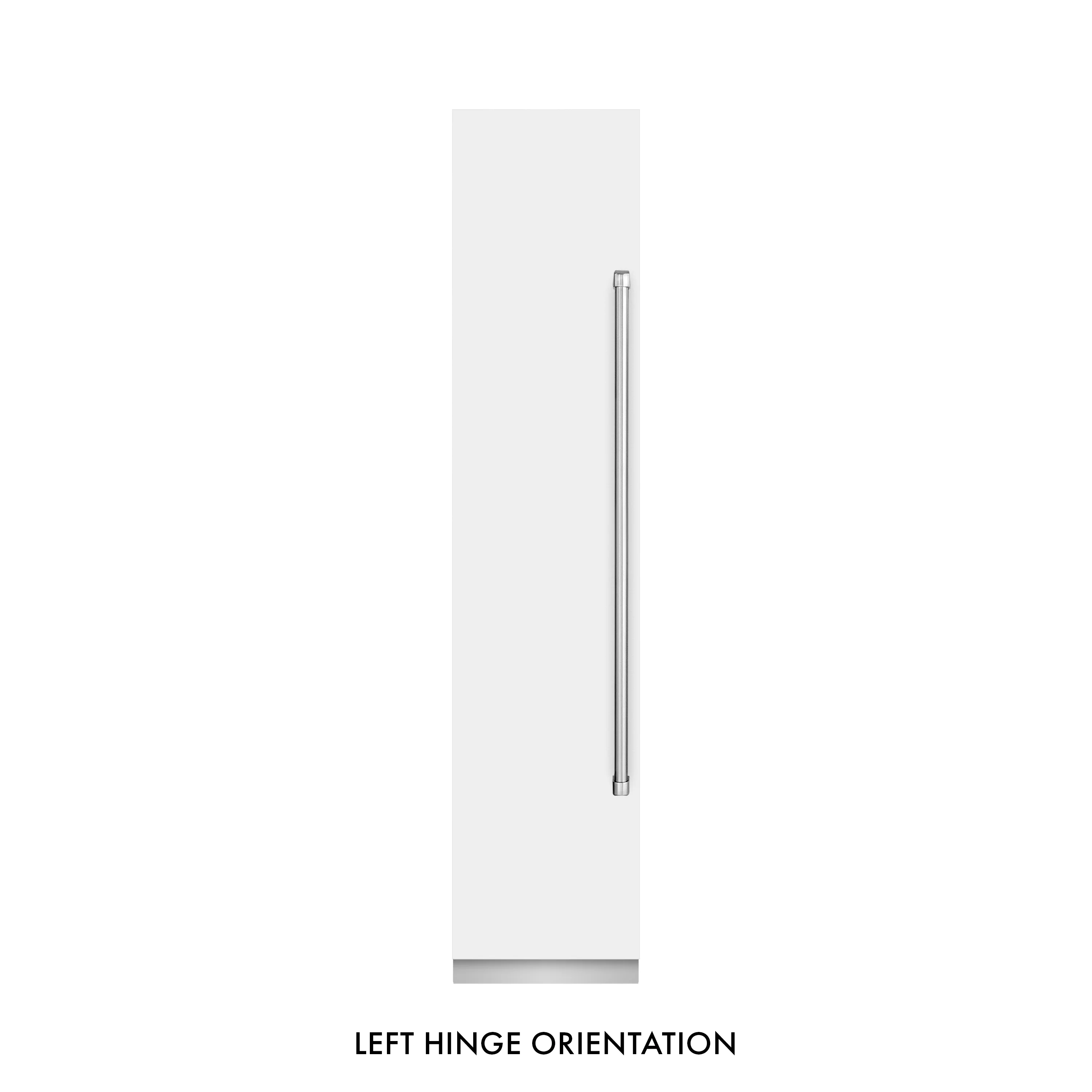 ZLINE 18 in. 8.6 cu. ft. Left Hinge Column Freezer in White Matte with Graphite Gray Interior (RCFVL-WM-18) - Image 2