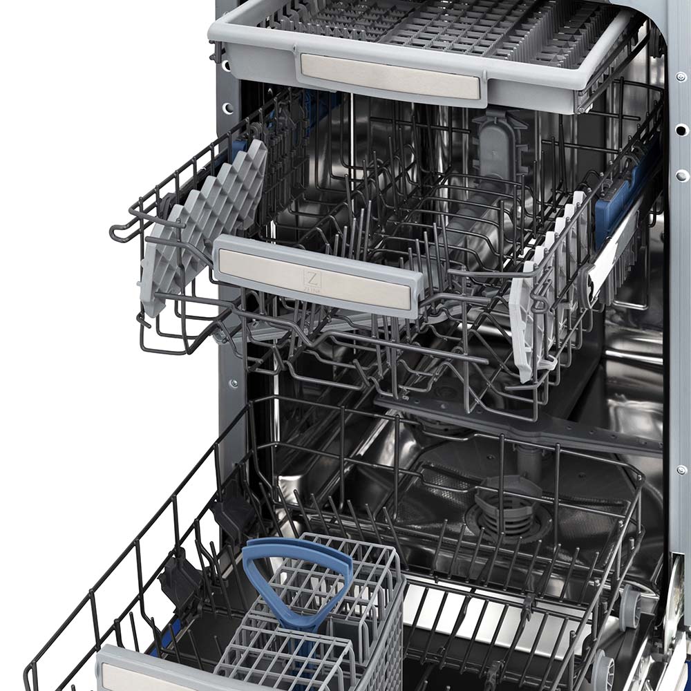 ZLINE 18 in. Tallac Series 3rd Rack Top Control Built-In Dishwasher in Copper with Stainless Steel Tub, 51dBa (DWV-C-18) - Image 9