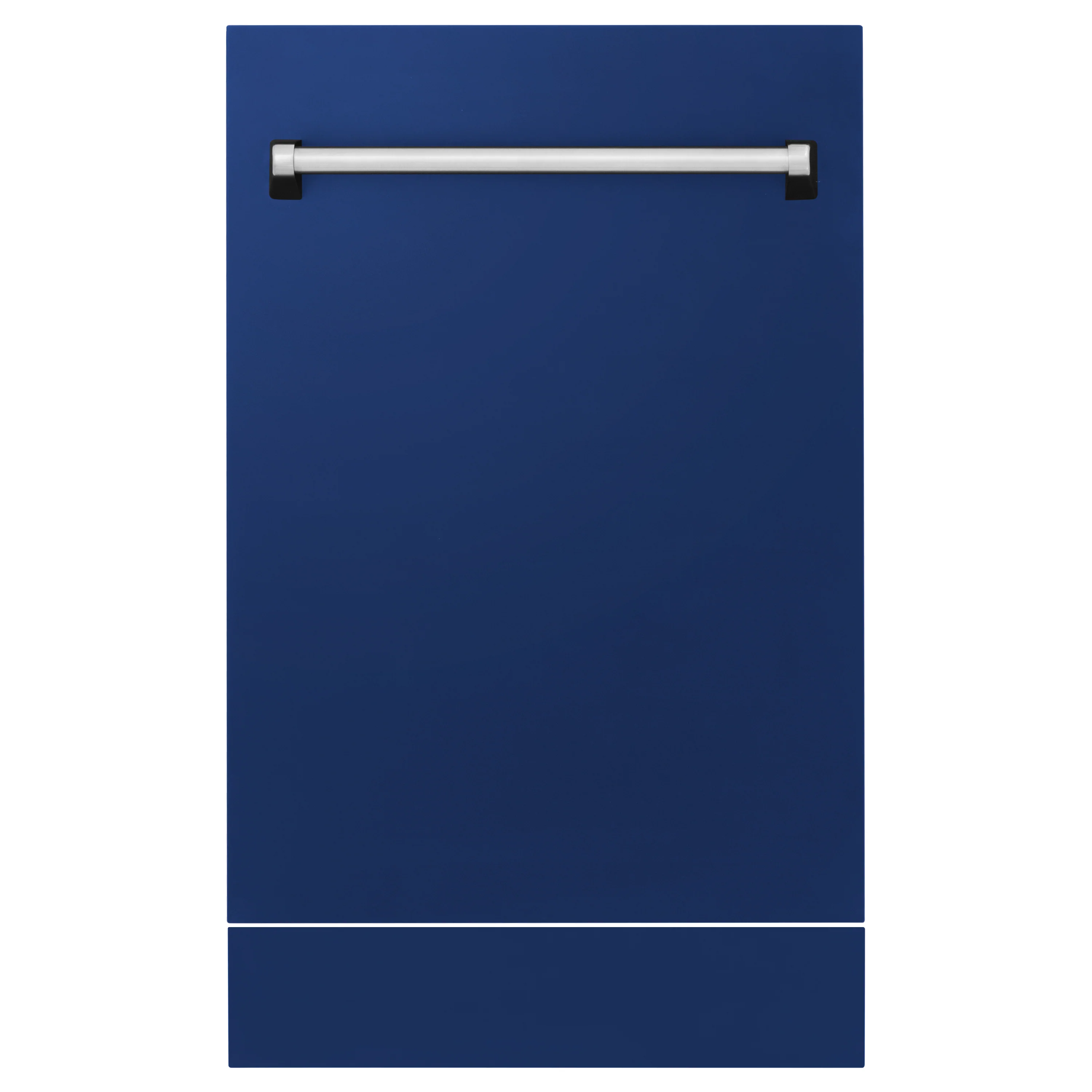 ZLINE 18" Tallac Dishwasher Panel in Blue Gloss with Traditional Handle (DPV-BG-18) - Image 3