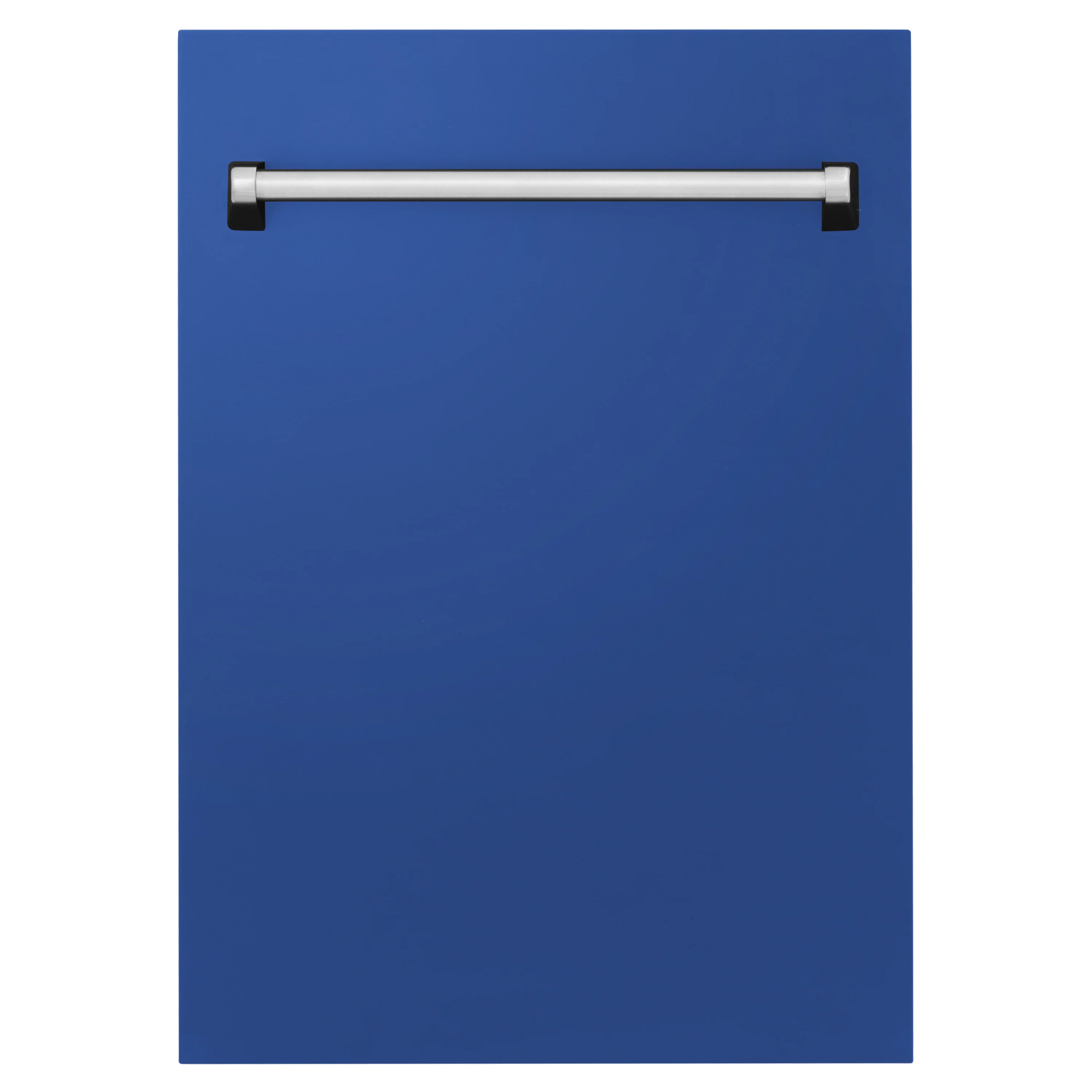 ZLINE 18" Tallac Dishwasher Panel in Blue Matte with Traditional Handle (DPV-BM-18) - Image 4