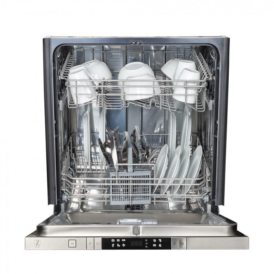 ZLINE 24 in. Top Control Dishwasher with Hand-Hammered Copper Panel and Traditional Style Handle, 52dBa (DW-HH-H-24) - Image 5