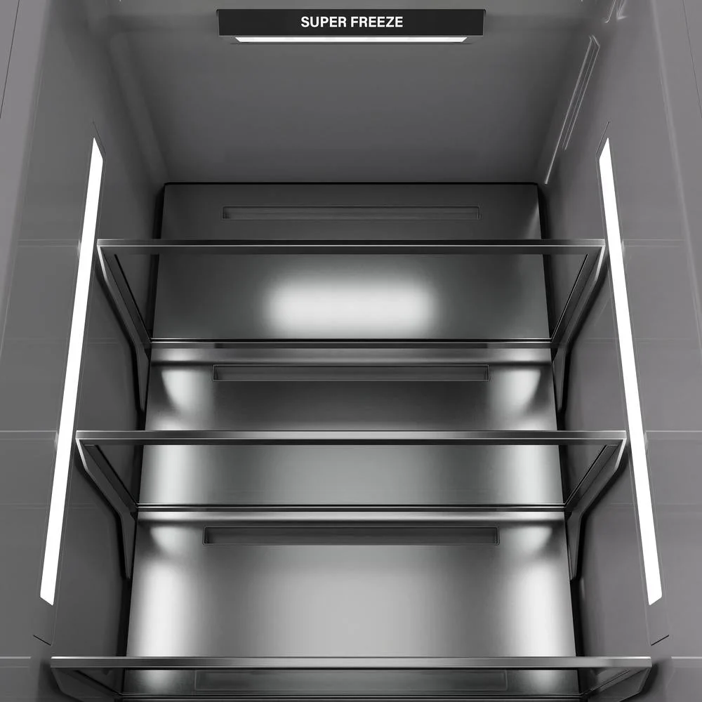 ZLINE 24 in. 12.4 cu. ft. Column Freezer in Stainless Steel with Graphite Gray Interior (RCFV-304-24) - Image 6