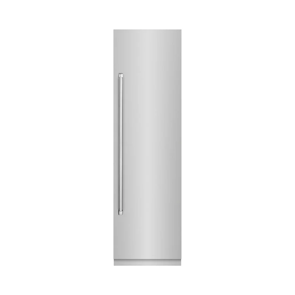 ZLINE 24 in. 12.5 cu. ft. Column Refrigerator in Stainless Steel with Graphite Gray Interior (RCRV-304-24) - Image 2