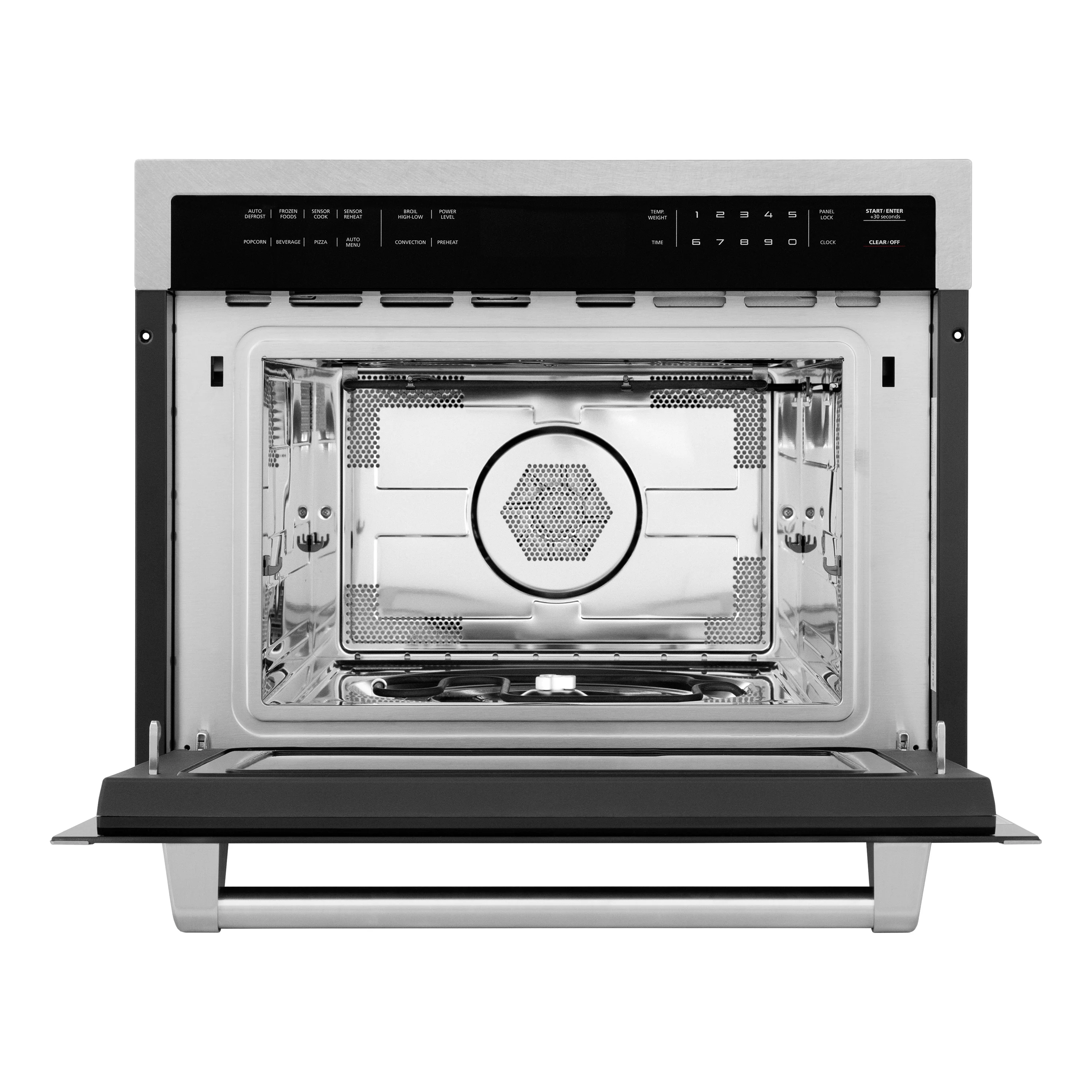ZLINE 24 in. 1.6 cu ft. Built-in Convection Microwave Oven in Satin Stainless Steel with Speed and Sensor Cooking (MWO-24-SS) - Image 4