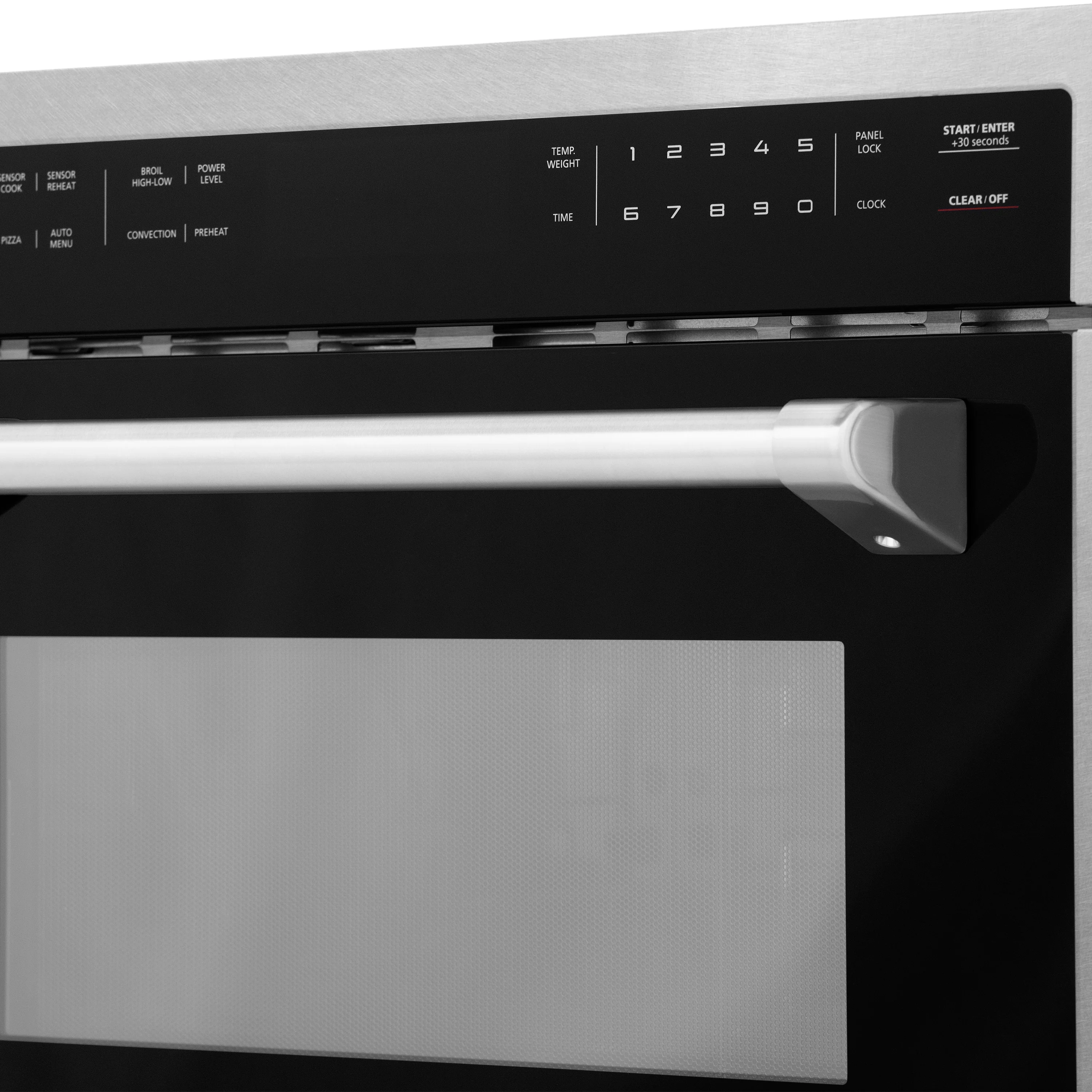 ZLINE 24 in. 1.6 cu ft. Built-in Convection Microwave Oven in Satin Stainless Steel with Speed and Sensor Cooking (MWO-24-SS) - Image 5