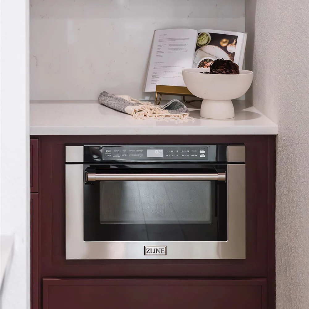 ZLINE 24 in. 1.2 cu. ft. Built-in Microwave Drawer with a Traditional Handle in Stainless Steel, Open Box-Great Condition - Image 10