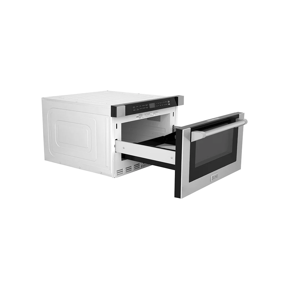 ZLINE 24 in. 1.2 cu. ft. Built-in Microwave Drawer with a Traditional Handle in Stainless Steel, Open Box-Great Condition - Image 7