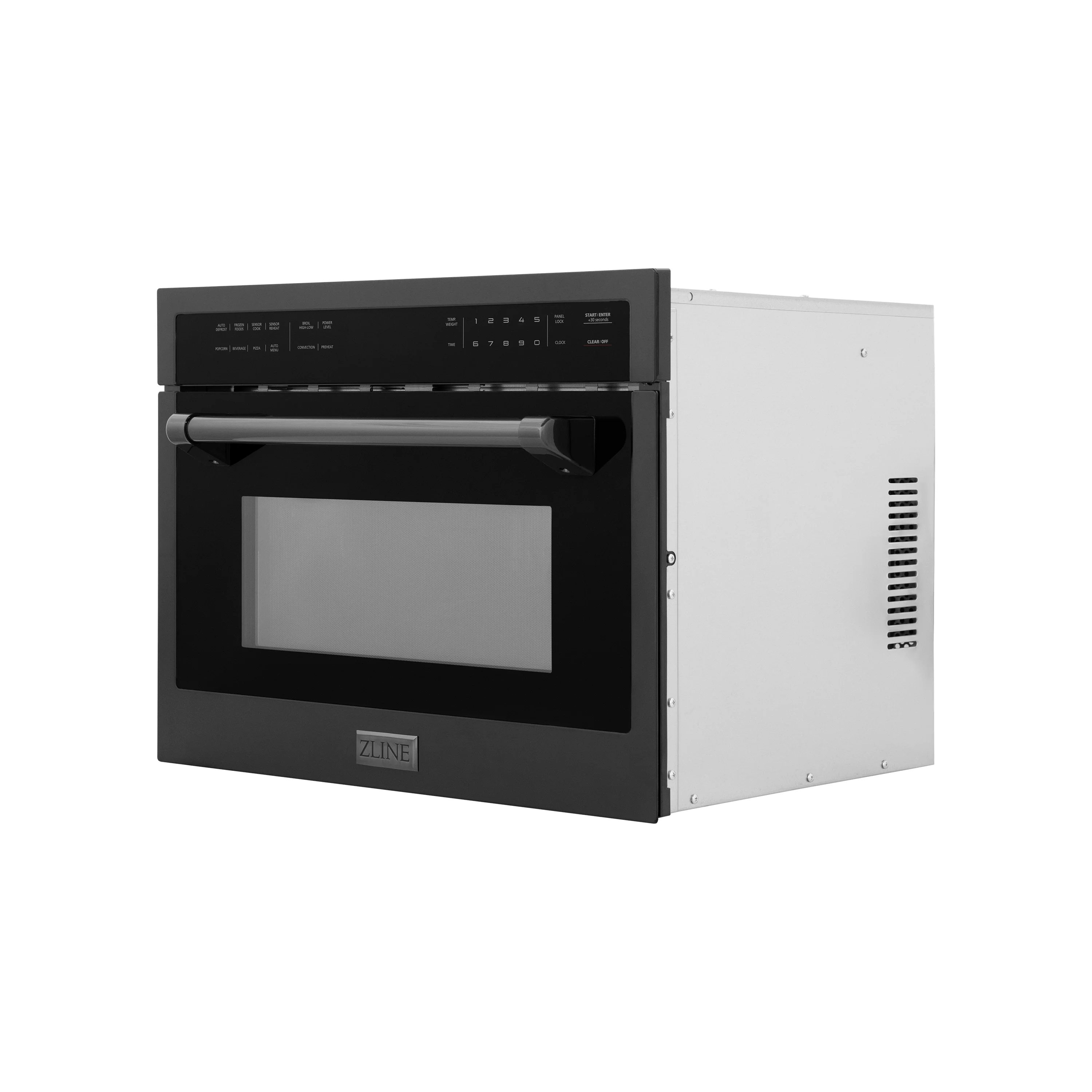 ZLINE 24 in. 1.6 cu ft. Built-in Convection Microwave Oven in Black Stainless Steel with Speed and Sensor Cooking, Open Box-Great Condition - Image 4