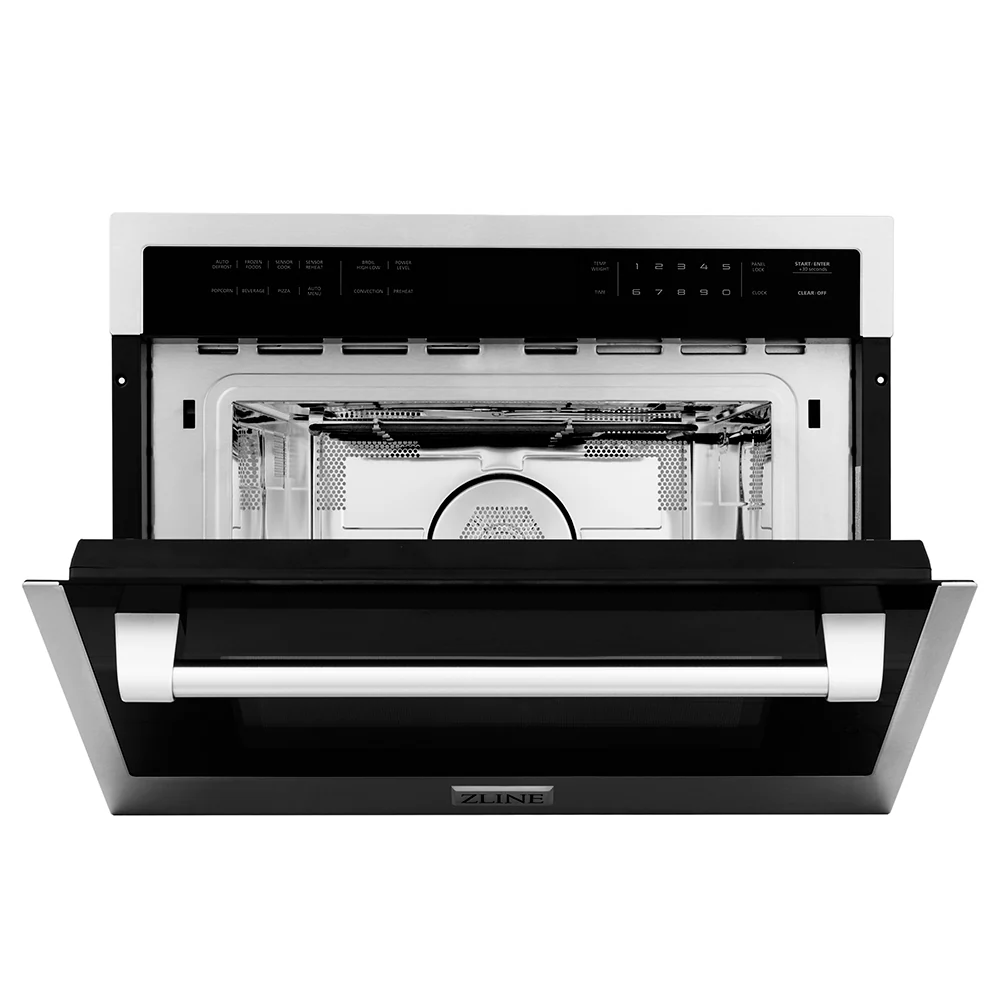 ZLINE 24 in. 1.6 cu ft. Built-in Convection Microwave Oven in Stainless Steel with Speed and Sensor Cooking, Open Box-Great Condition - Image 5