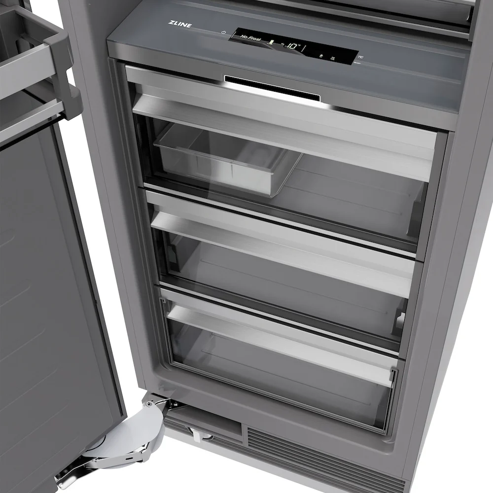 ZLINE 24 in. 12.4 cu. ft. Panel Ready Column Freezer with Graphite Gray Interior, Open Box-Great Condition - Image 18