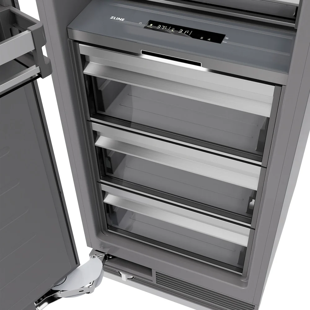 ZLINE 24 in. 12.5 cu. ft. Panel Ready Column Refrigerator with Graphite Gray Interior, Open Box-Great Condition - Image 14
