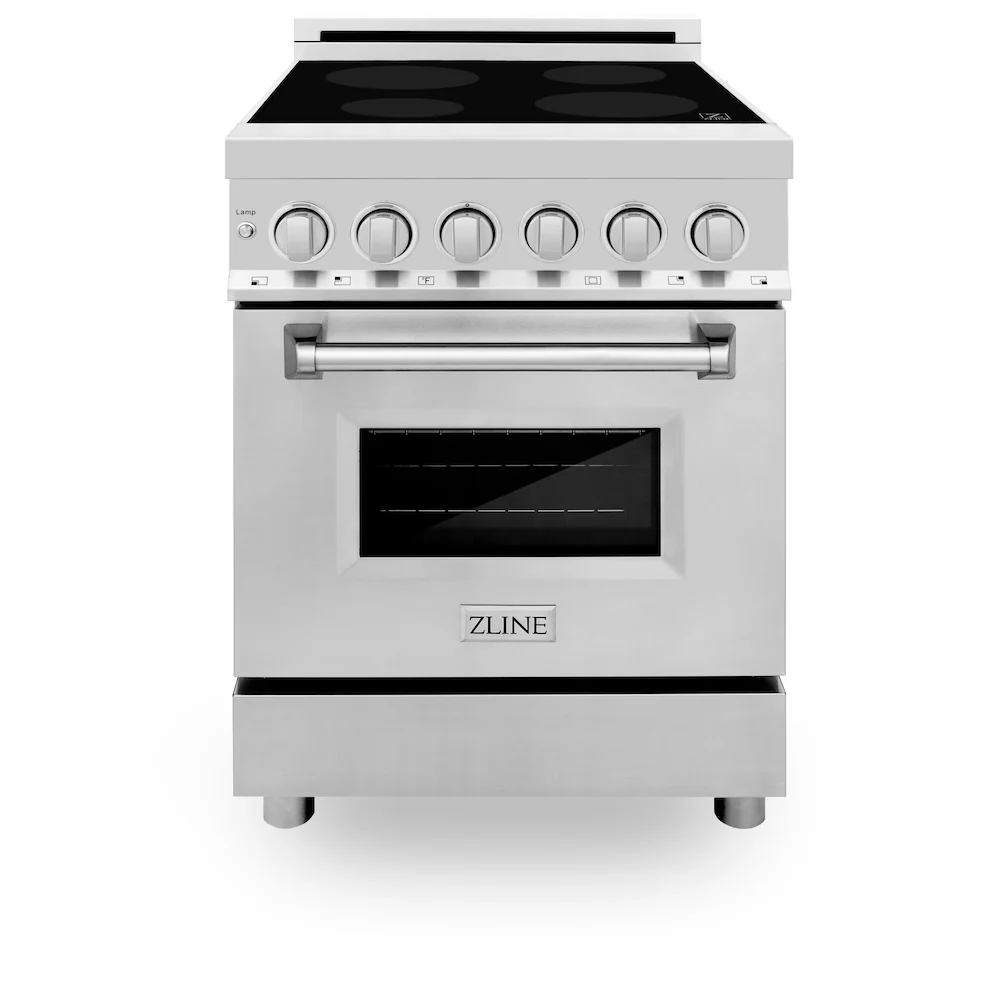 ZLINE 24 in. 2.8 cu. ft. Legacy Induction Range with 4 Element Cooktop and Electric Convection Oven in Stainless Steel, Open Box-Great Condition - Image 4