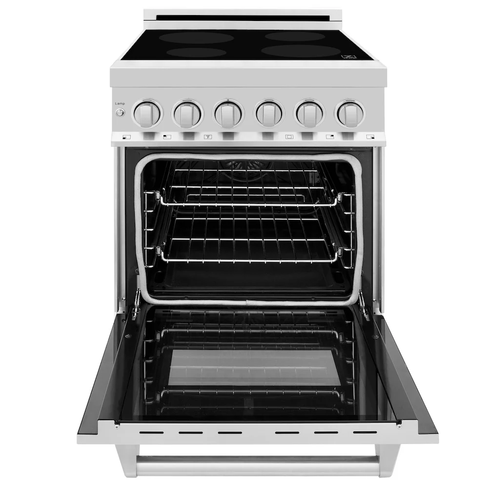 ZLINE 24 in. 2.8 cu. ft. Legacy Induction Range with 4 Element Cooktop and Electric Convection Oven in Stainless Steel, Open Box-Great Condition - Image 5