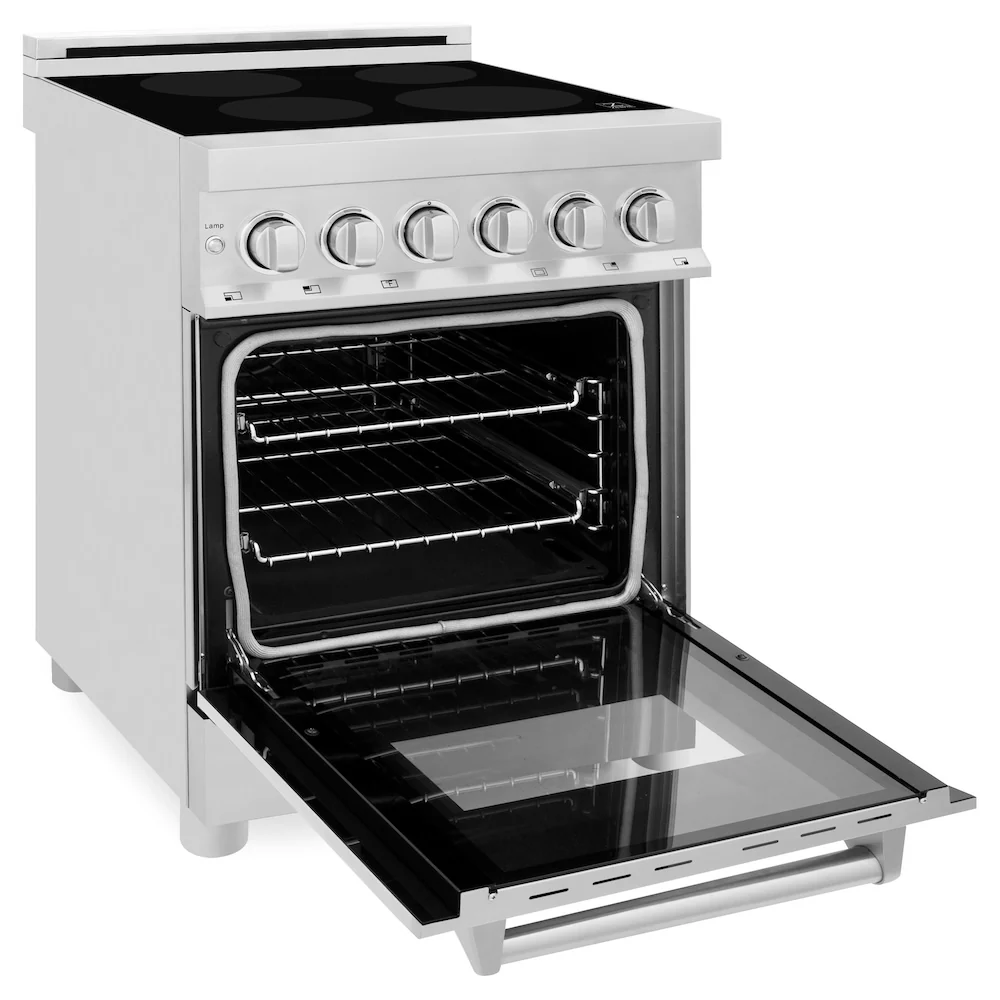 ZLINE 24 in. 2.8 cu. ft. Legacy Induction Range with 4 Element Cooktop and Electric Convection Oven in Stainless Steel, Open Box-Great Condition - Image 7