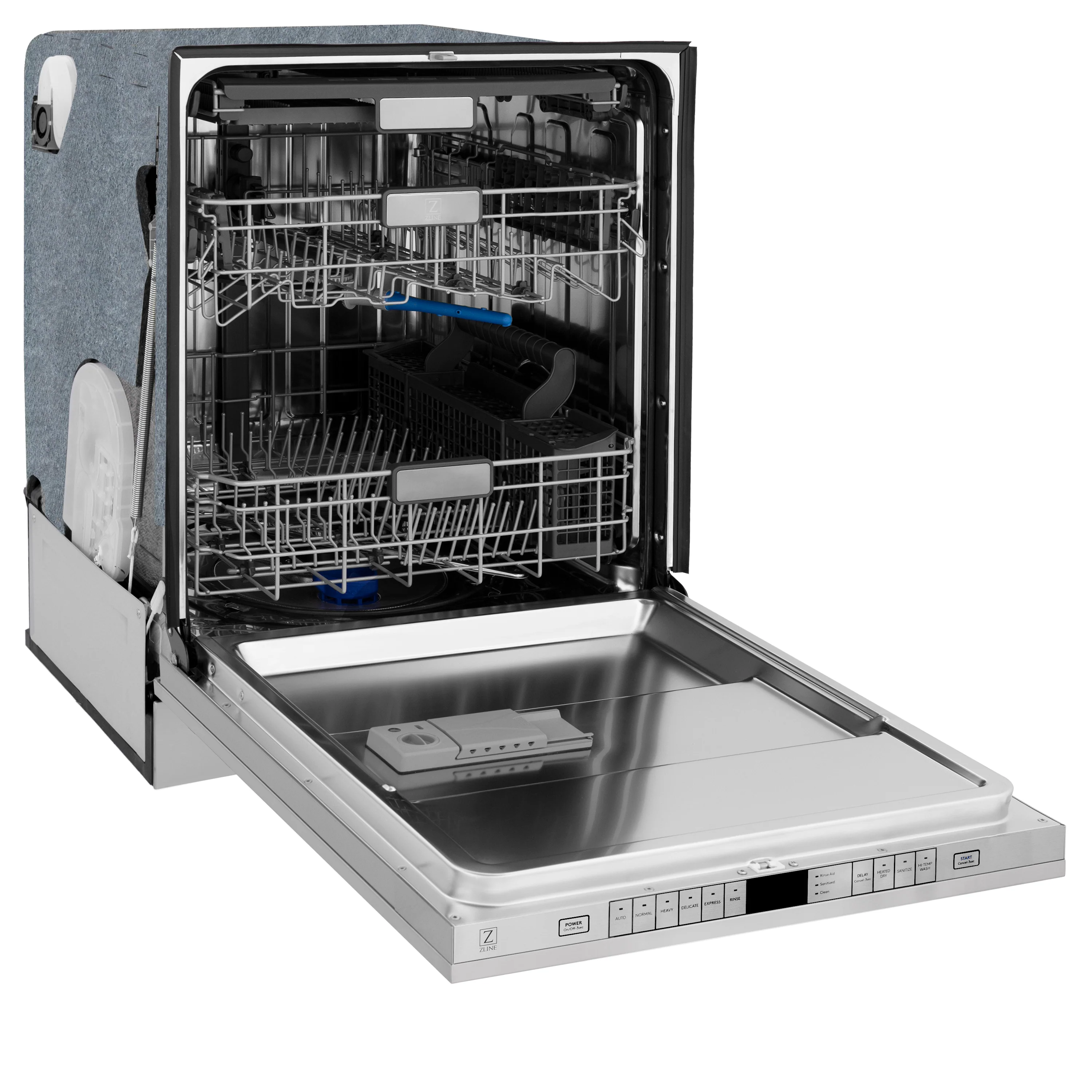 ZLINE 24 in. Monument Series 3rd Rack Top Touch Control Dishwasher with Stainless Steel Tub, 45dBa, Open Box-Good Condition - Image 7