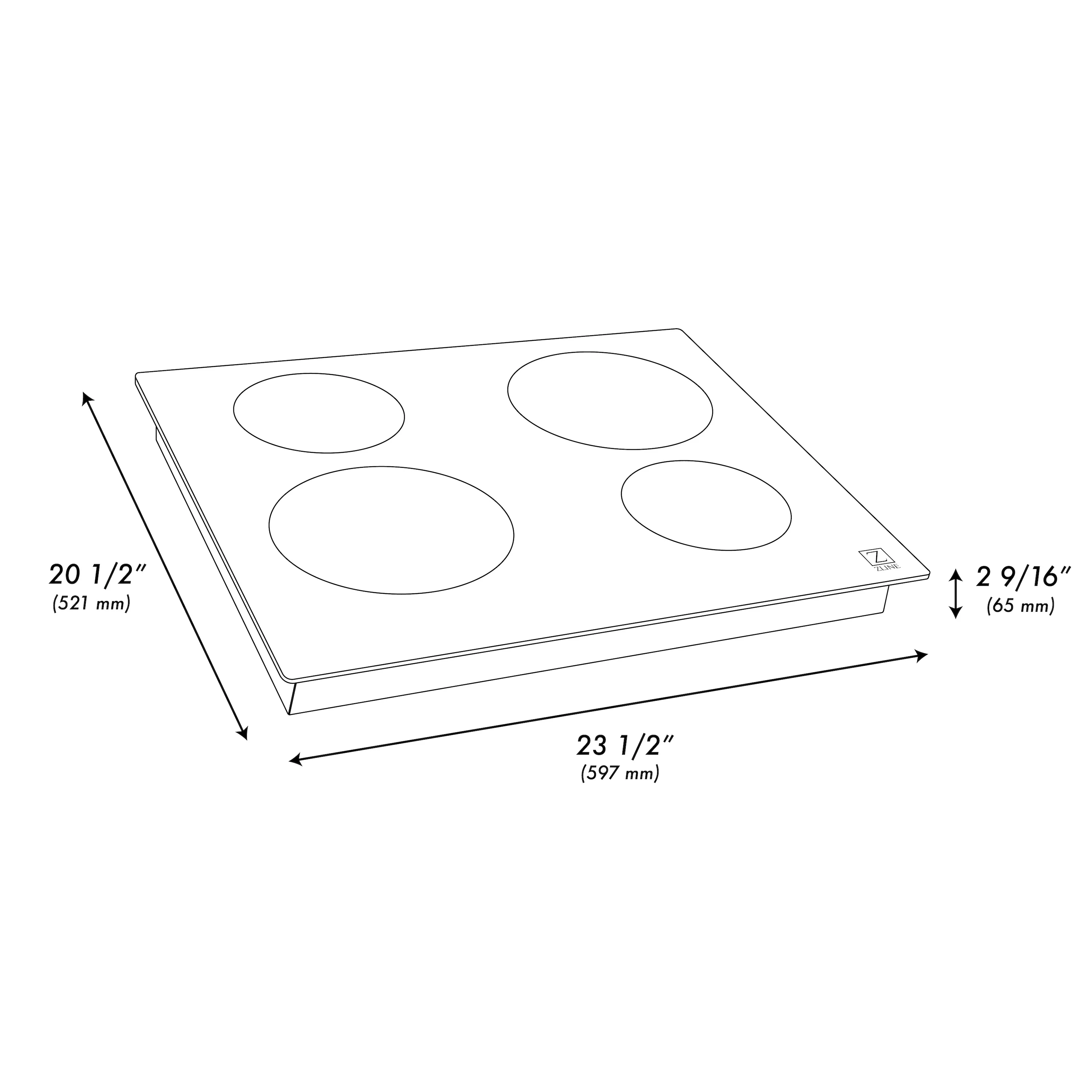 ZLINE 24" Induction Cooktop with 4 burners (RCIND-24) - Image 8