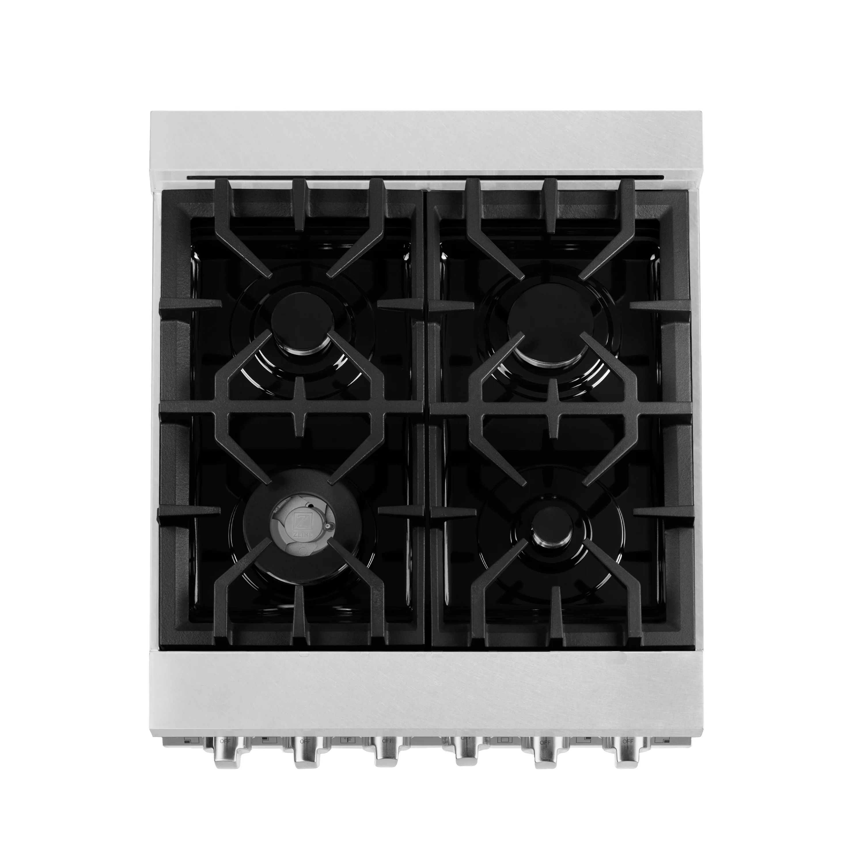 ZLINE 24 in. 2.8 cu. ft. Legacy Dual Fuel Range with 4 Burner Gas Cooktop and Electric Convection Oven in Satin Stainless Steel (RAS-SN-24) - Image 19
