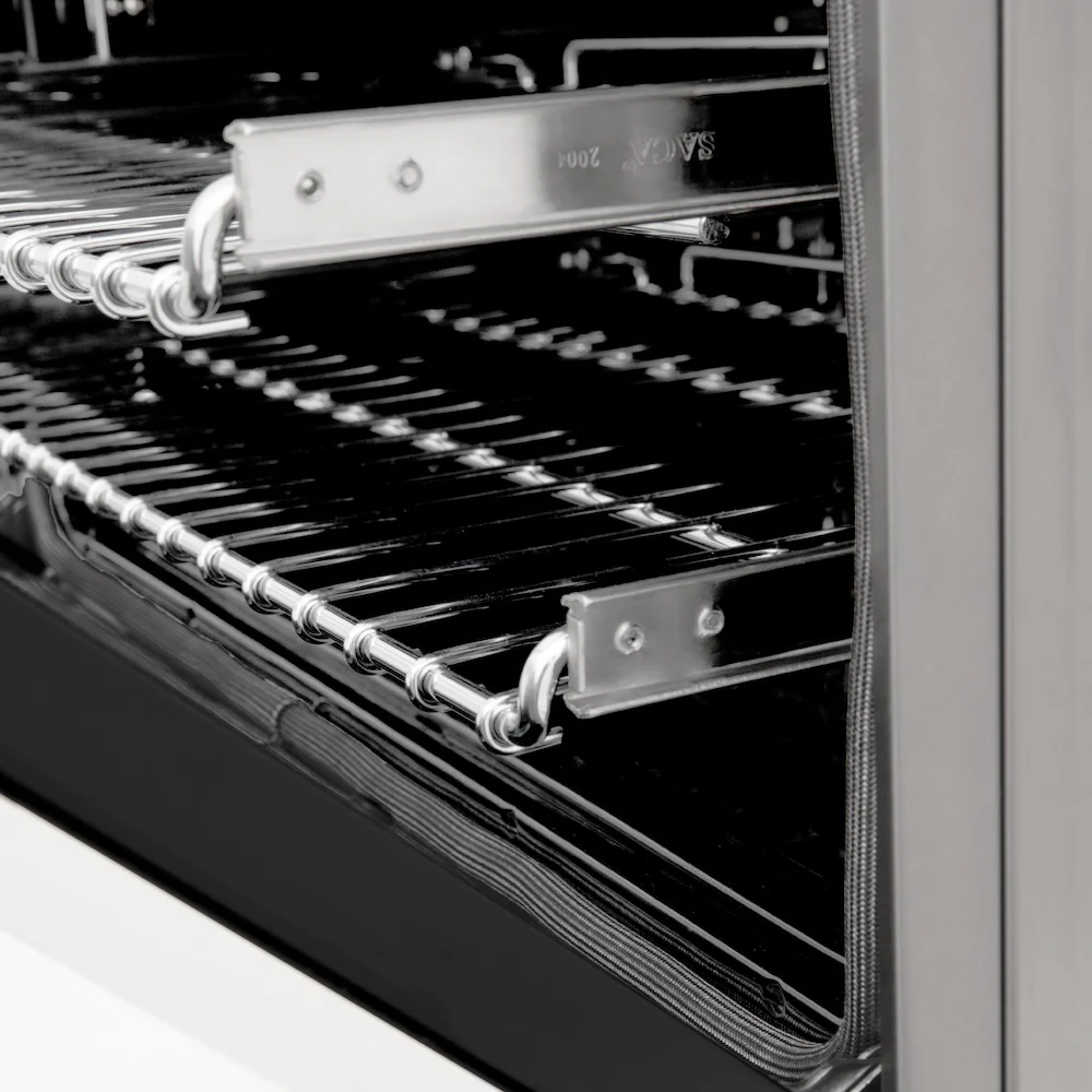ZLINE 24 in. 2.8 cu. ft. Legacy Dual Fuel Range with 4 Burner Gas Cooktop and Electric Convection Oven in Stainless Steel and White Matte Door (RA-WM-24) - Image 15