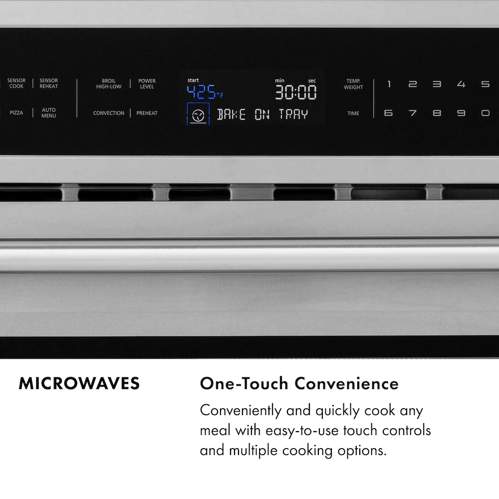 ZLINE 24 in. 1.2 cu. ft. Built-in Microwave Drawer with a Traditional Handle in Black Stainless Steel (MWD-1-BS-H) - Image 10