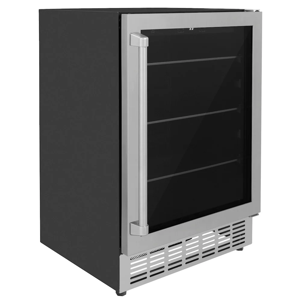 ZLINE 24 in. Monument 154 Can Beverage Fridge in Stainless Steel (RBV-US-24) - Image 3