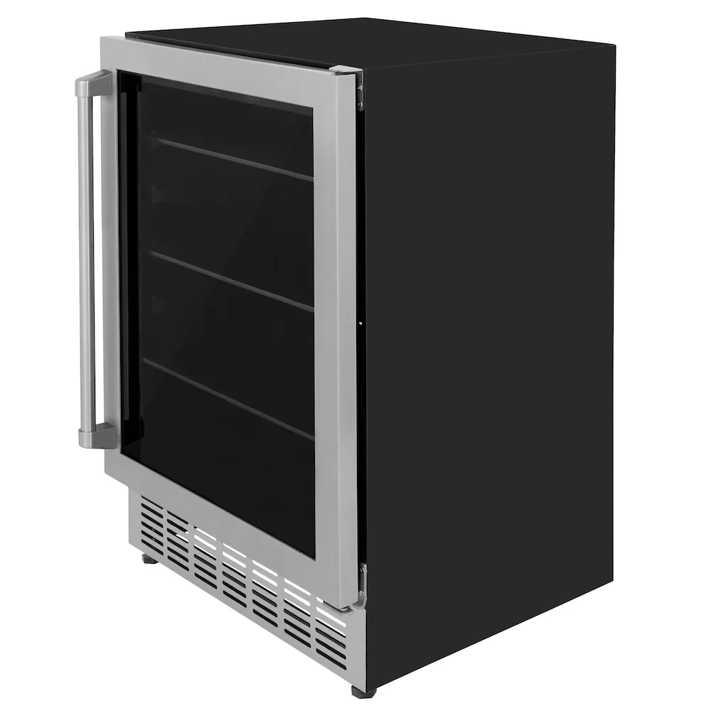 ZLINE 24 in. Monument 154 Can Beverage Fridge in Stainless Steel (RBV-US-24) - Image 4