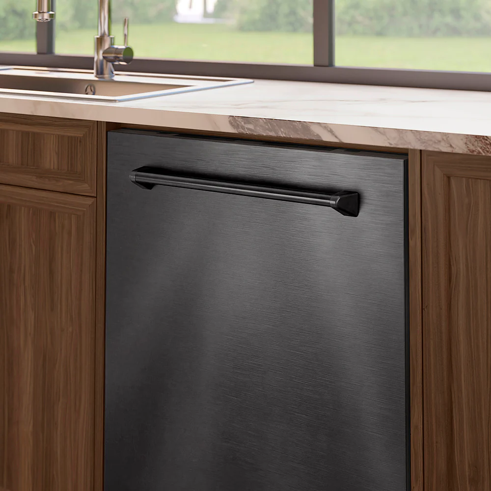 ZLINE 24 in. Monument Series 3rd Rack Dishwasher with Auto Door Open Drying, 44dBa, Black Stainless Steel Panel (DWMT-BS-24) - Image 21