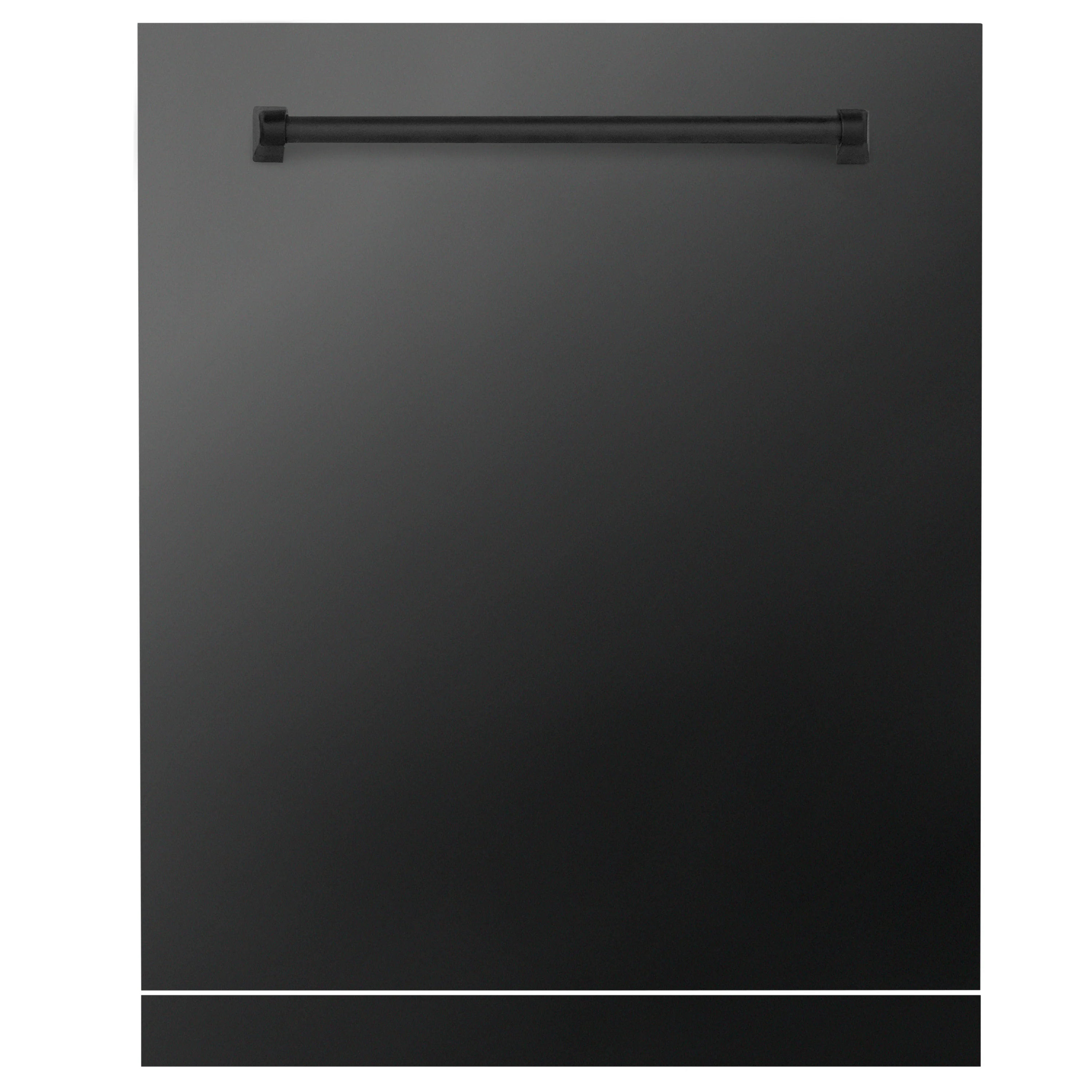 ZLINE 24" Monument Dishwasher Panel in Black Stainless Steel with Traditional Handle (DPMT-BS-24) - Image 2